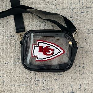 Clear crossbody stadium bag